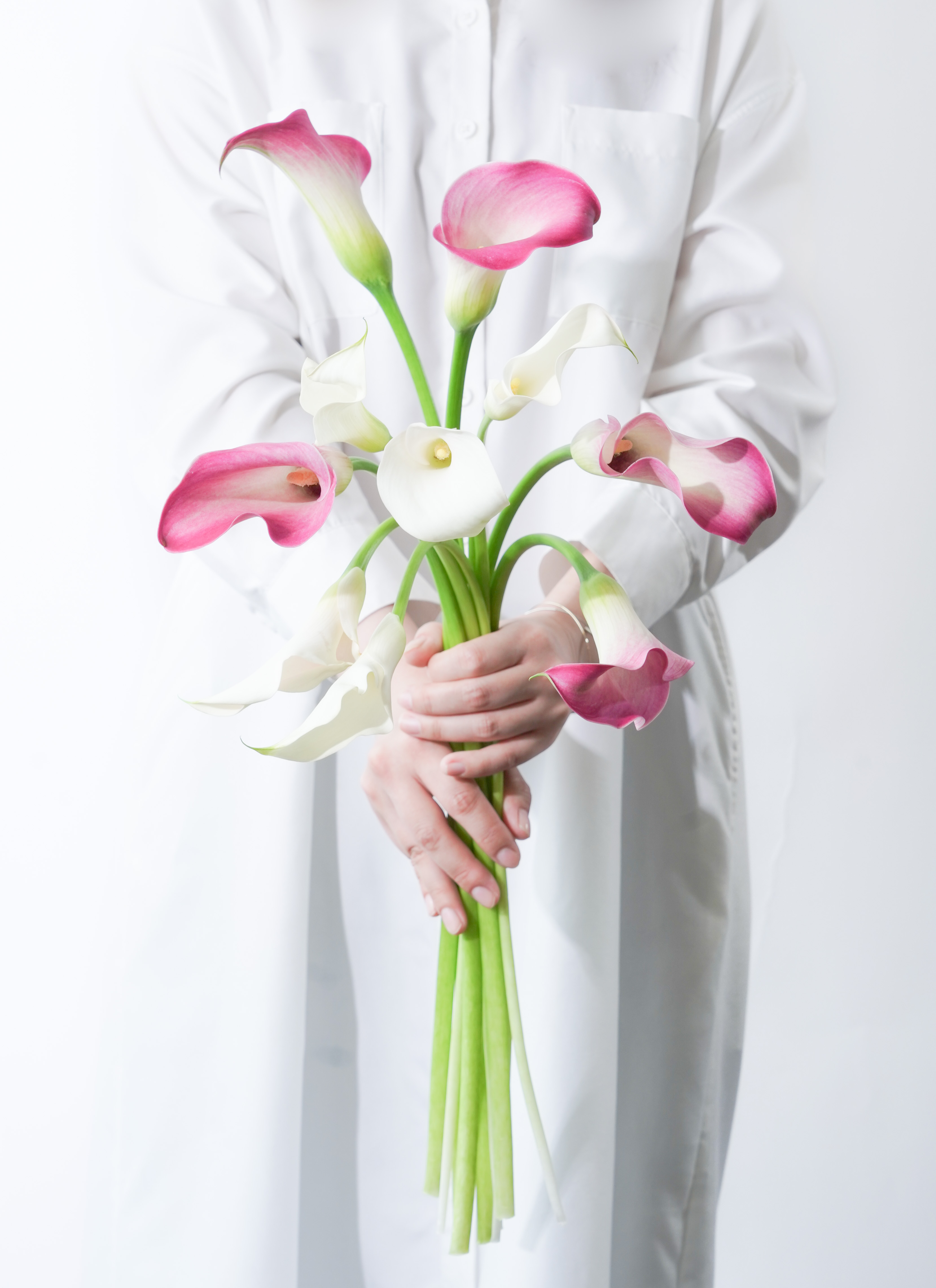 ぐりこ様ご確認用＊やわらかカラーのブーケ＊お花 季節のお花でおまかせブーケ | Cucuron online