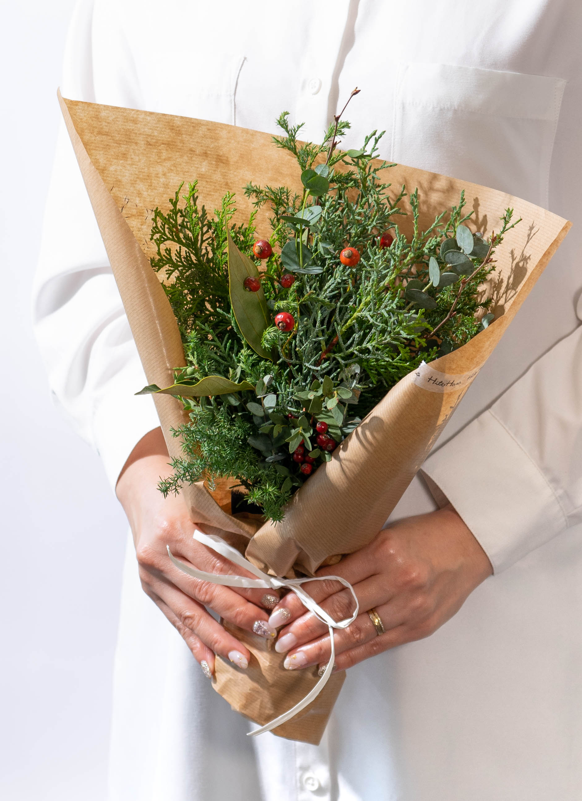 産地直送 グリーン・ユーカリ スワッグ M／福島 hinatabaからお届け