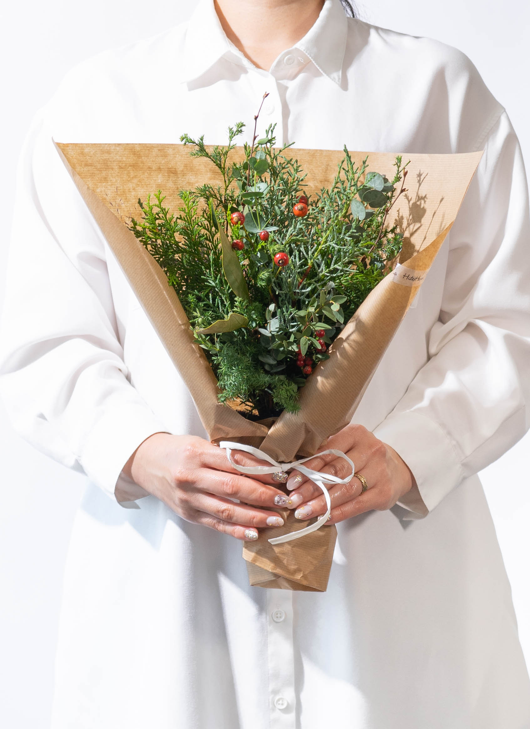 neko10.　パンパスと香り銀葉ユーカリのスワッグ51cm［376] neko10. パンパスと香り銀葉ユーカリのスワッグ51cm［376] neko10