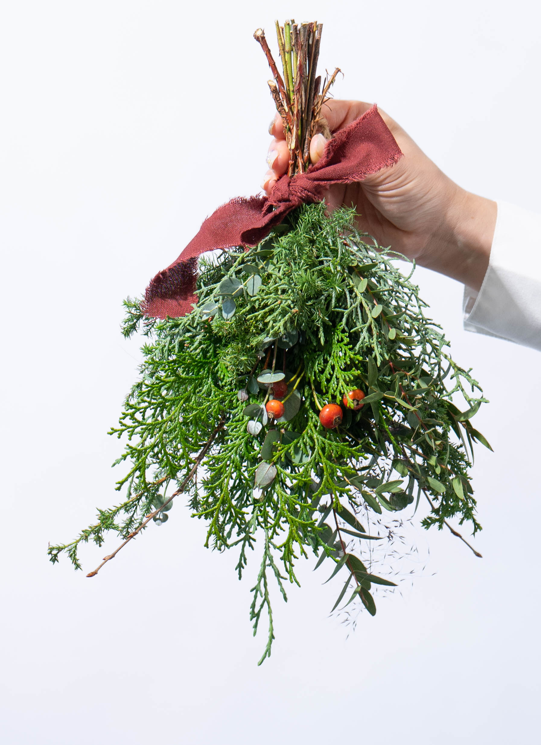 産地直送 グリーン・ユーカリ スワッグ S／福島 hinatabaからお届け