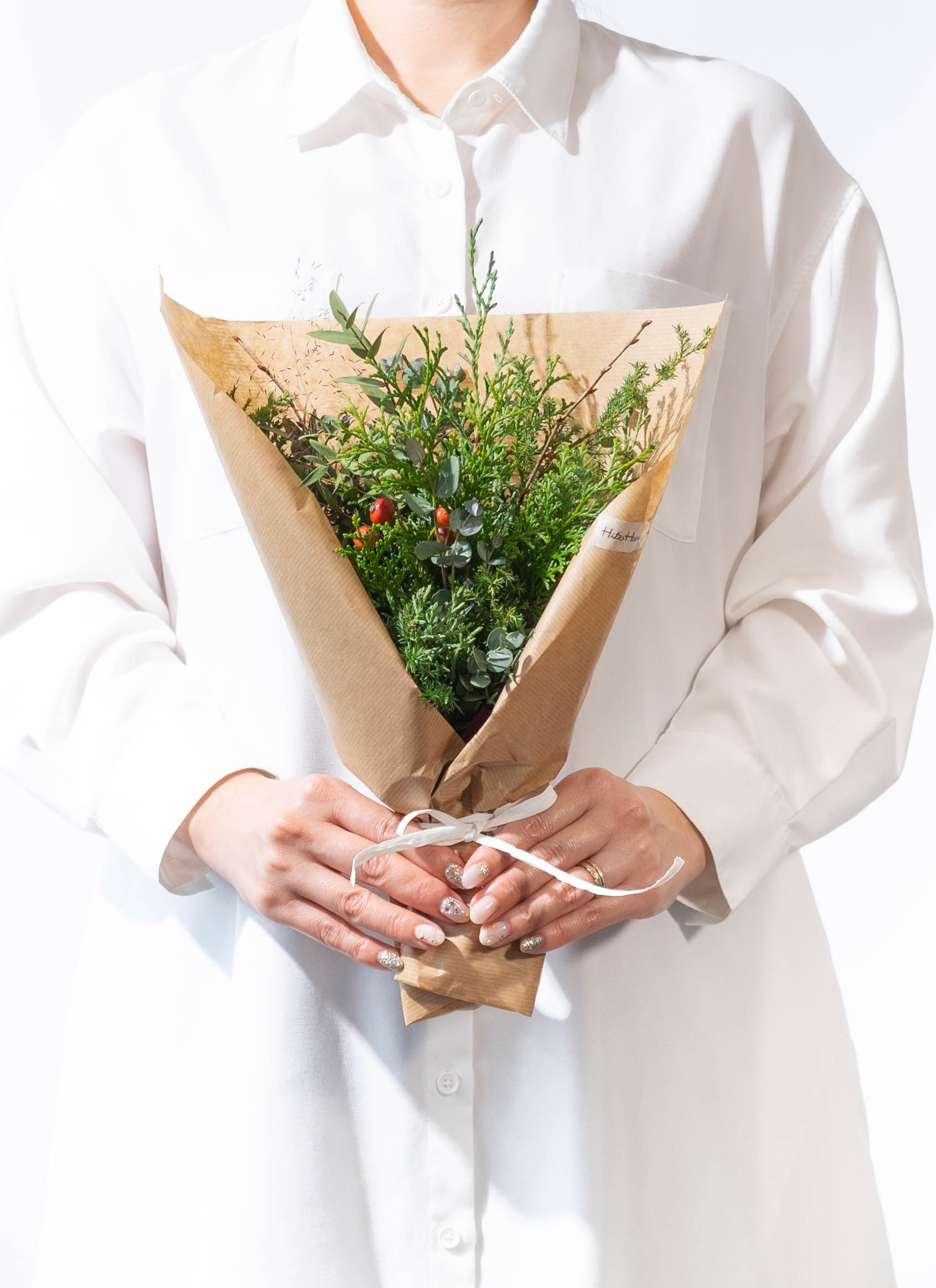 産地直送 グリーン・ユーカリ スワッグ S／福島 hinatabaからお届け