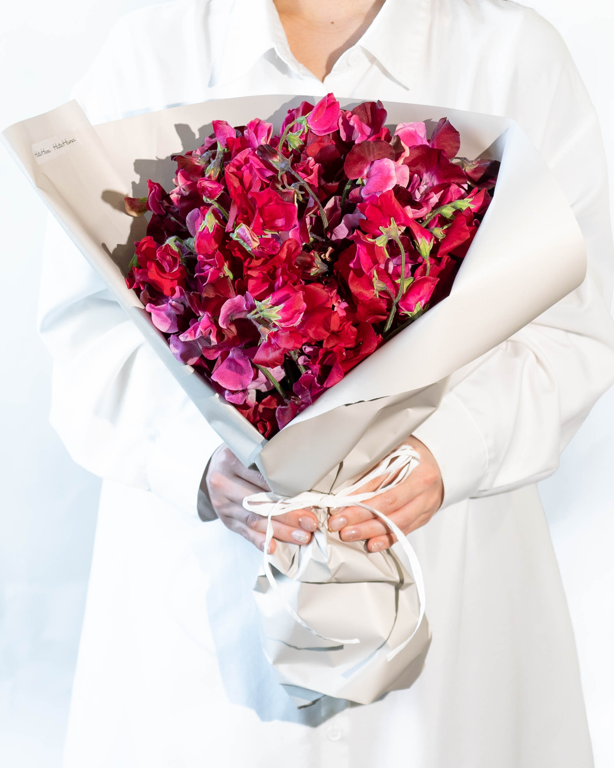 スイートピーの花束 | フラワーギフトならHitoHana（ひとはな）