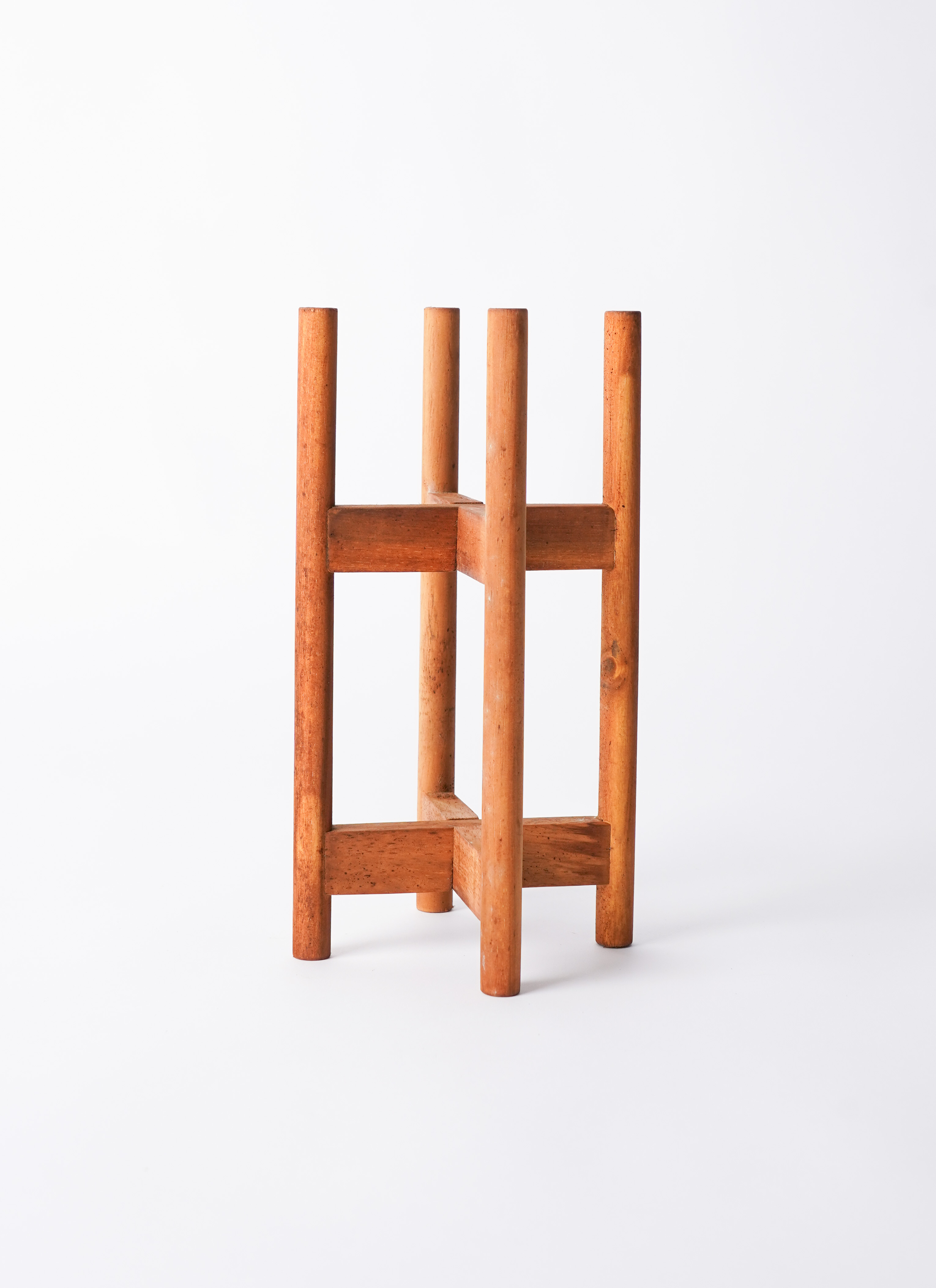 【美品】ウッドスタンド　折りたたみ式　2脚 umiwo_3136