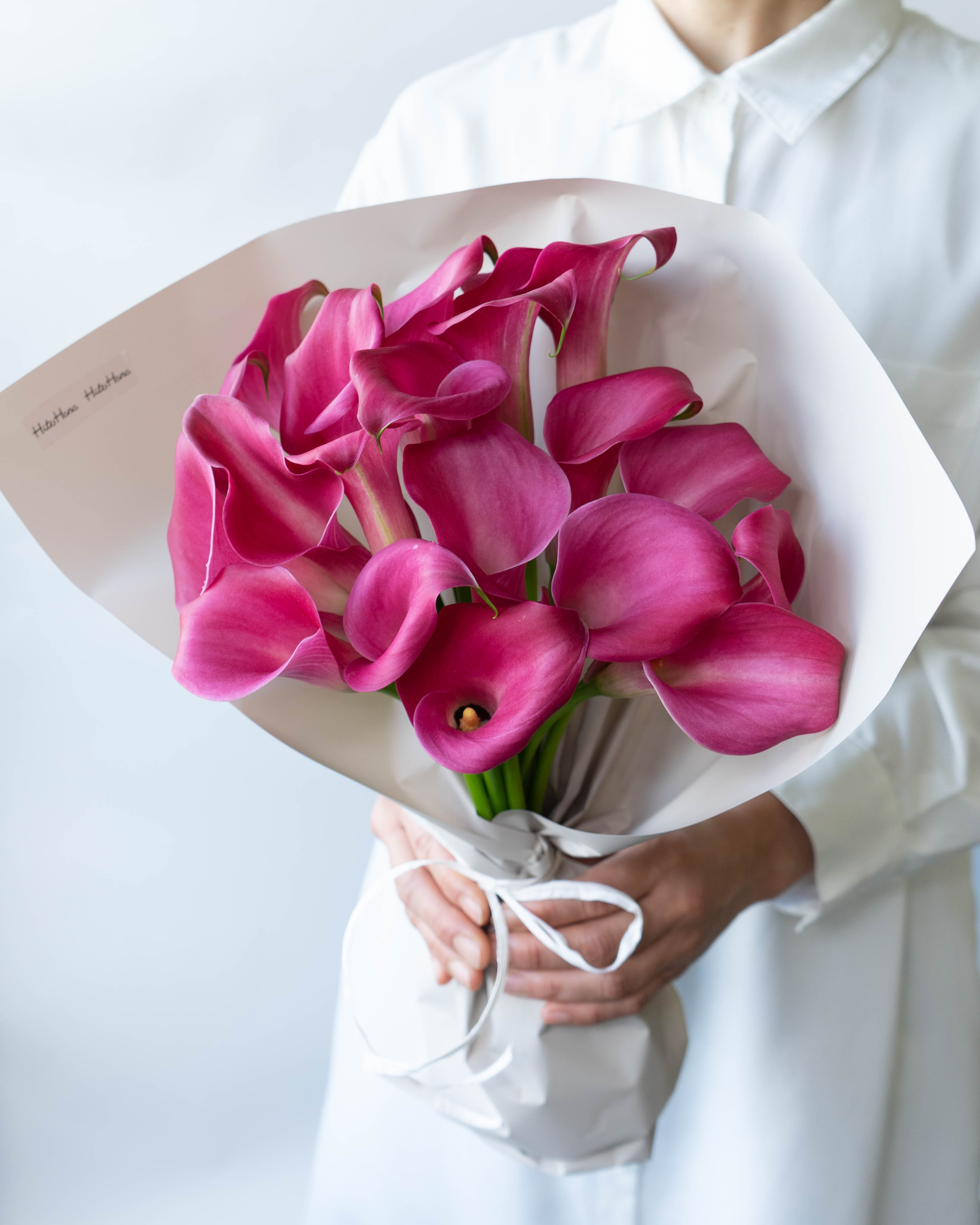 花子さま♥おまとめ　サンククルールラッピング付き 産地直送 カラー 花束 ピンク (20本)／岩手 三浦さんからお届け