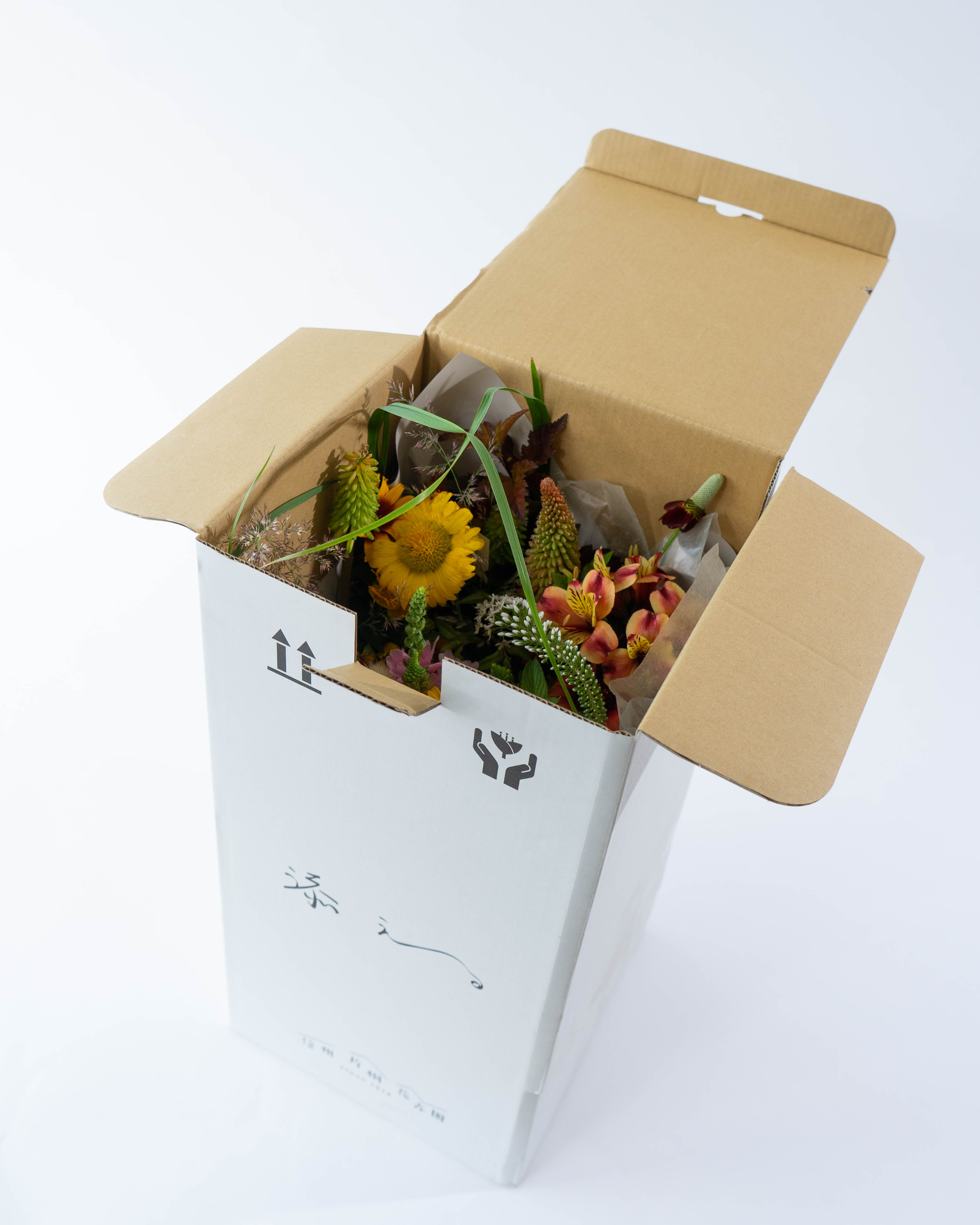 aihana＊garden 出品 産地直送 草花ミックス 花束／長野 添える by 片桐花卉園からお届け