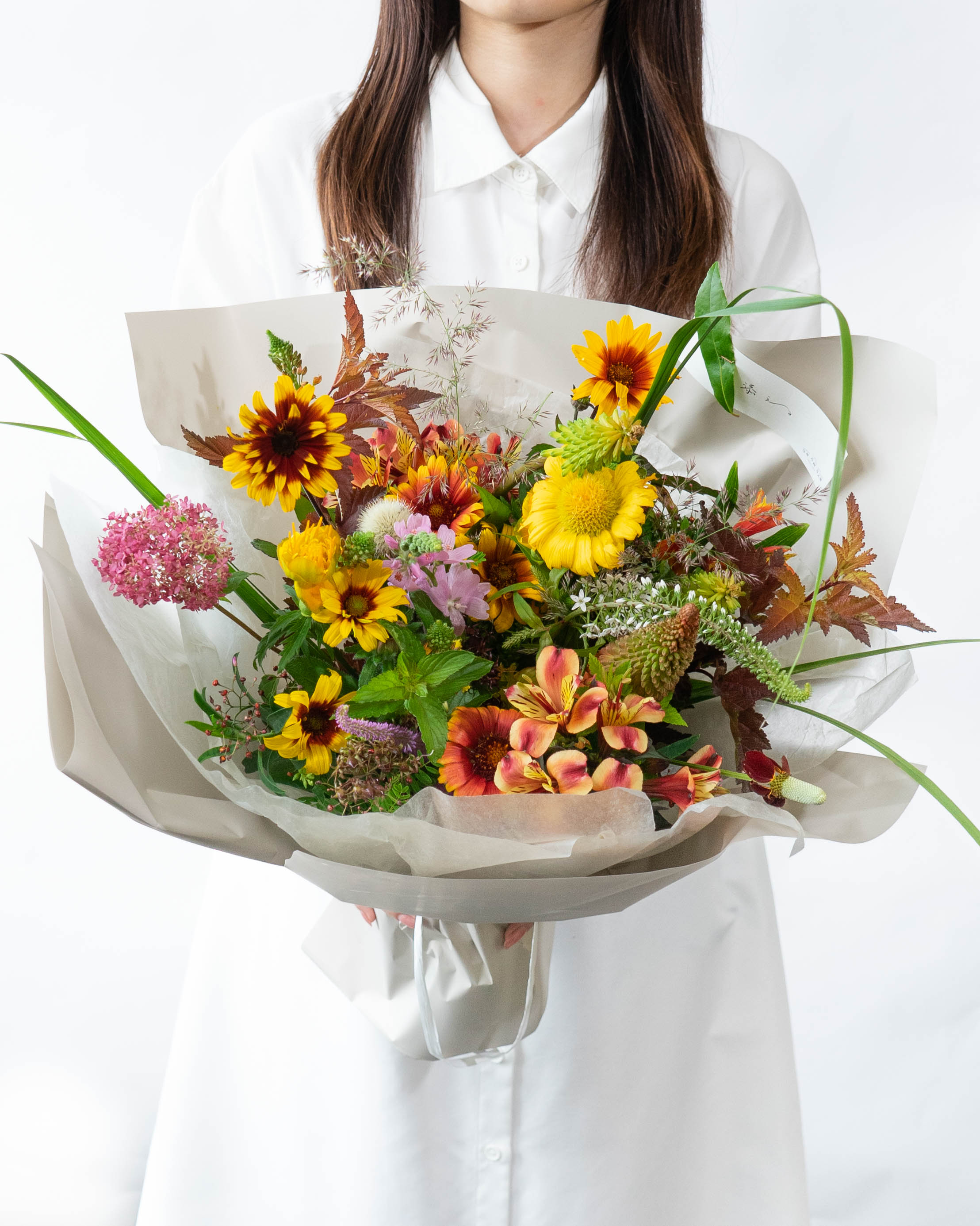 花農家直送！！クルクマ❀ご予約専用ページ❀商品説明必読！！です！！❀ 産地直送 草花ミックス 花束／長野 添える by 片桐花卉園からお届け