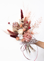 スワッグ　ドライフラワー  特大 dry-flower-bouquet-swag-red-