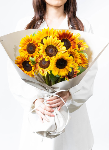 花農家直送！！ひまわり85本❀ 産地直送 ひまわり花束 ミックス蕾咲き M（20本入り）／千葉