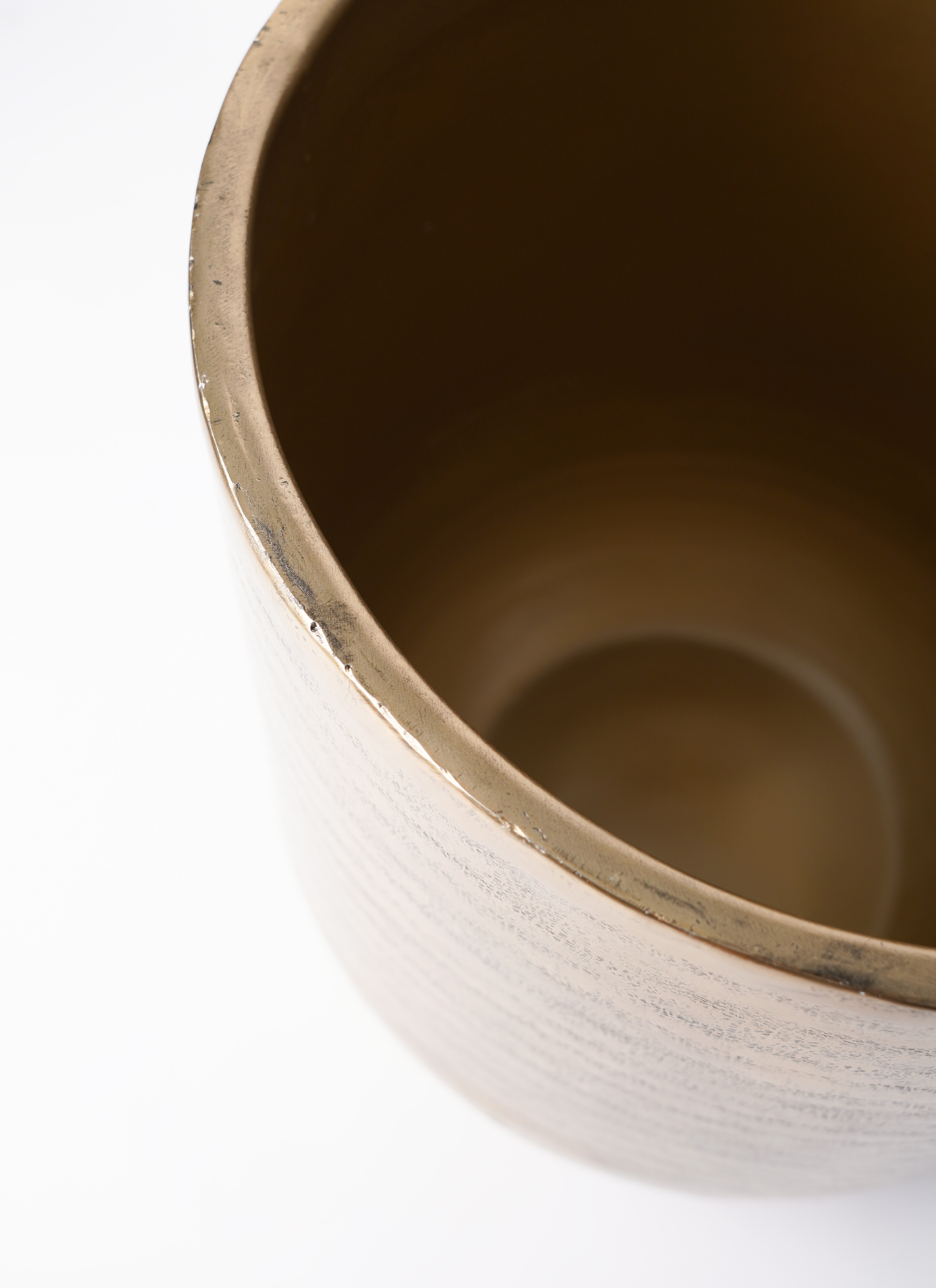 鉢カバー アンワール カーフ 10号鉢用 アンティークゴールド