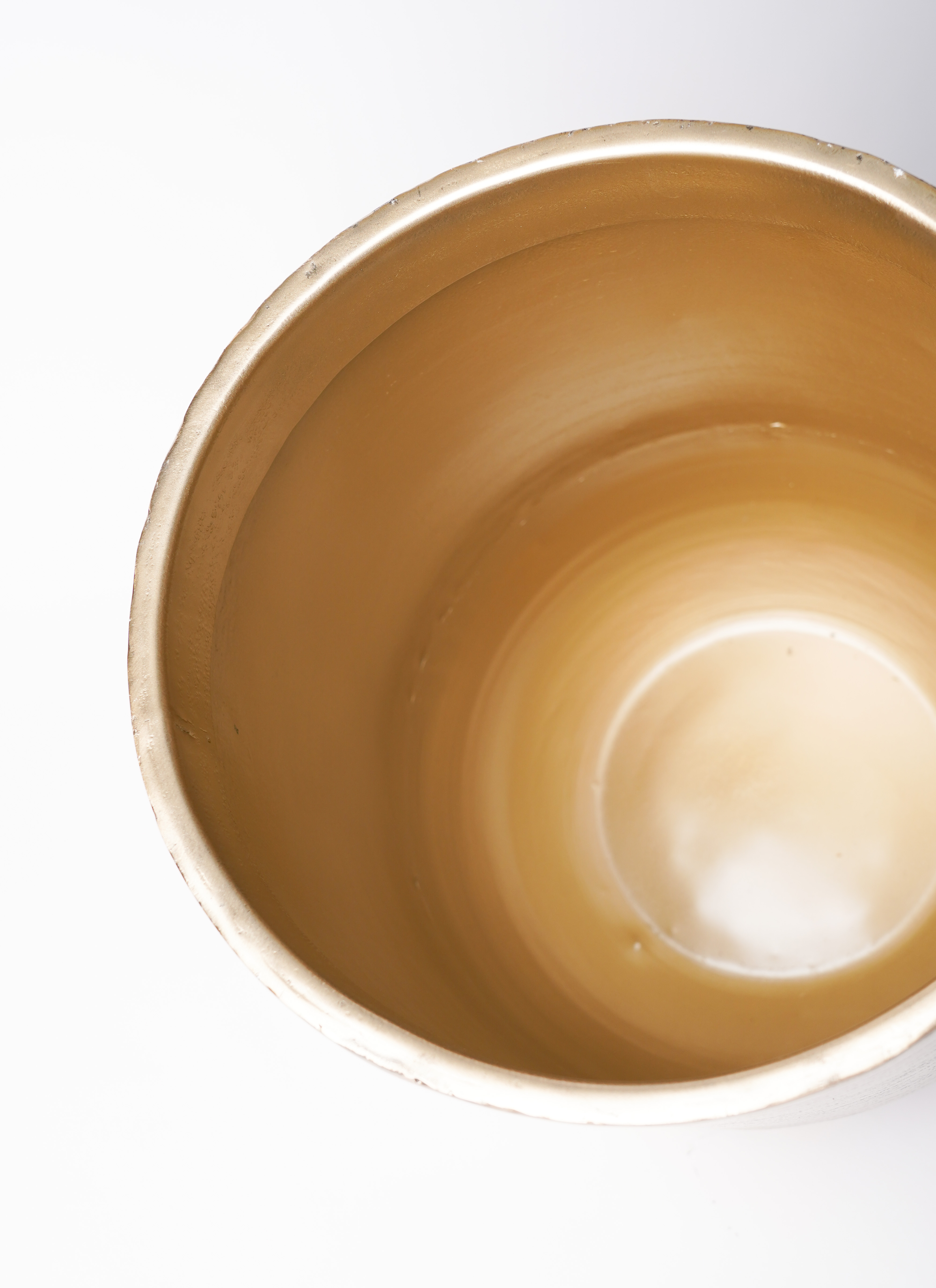 鉢カバー アンワール カーフ 10号鉢用 アンティークゴールド #KONTON