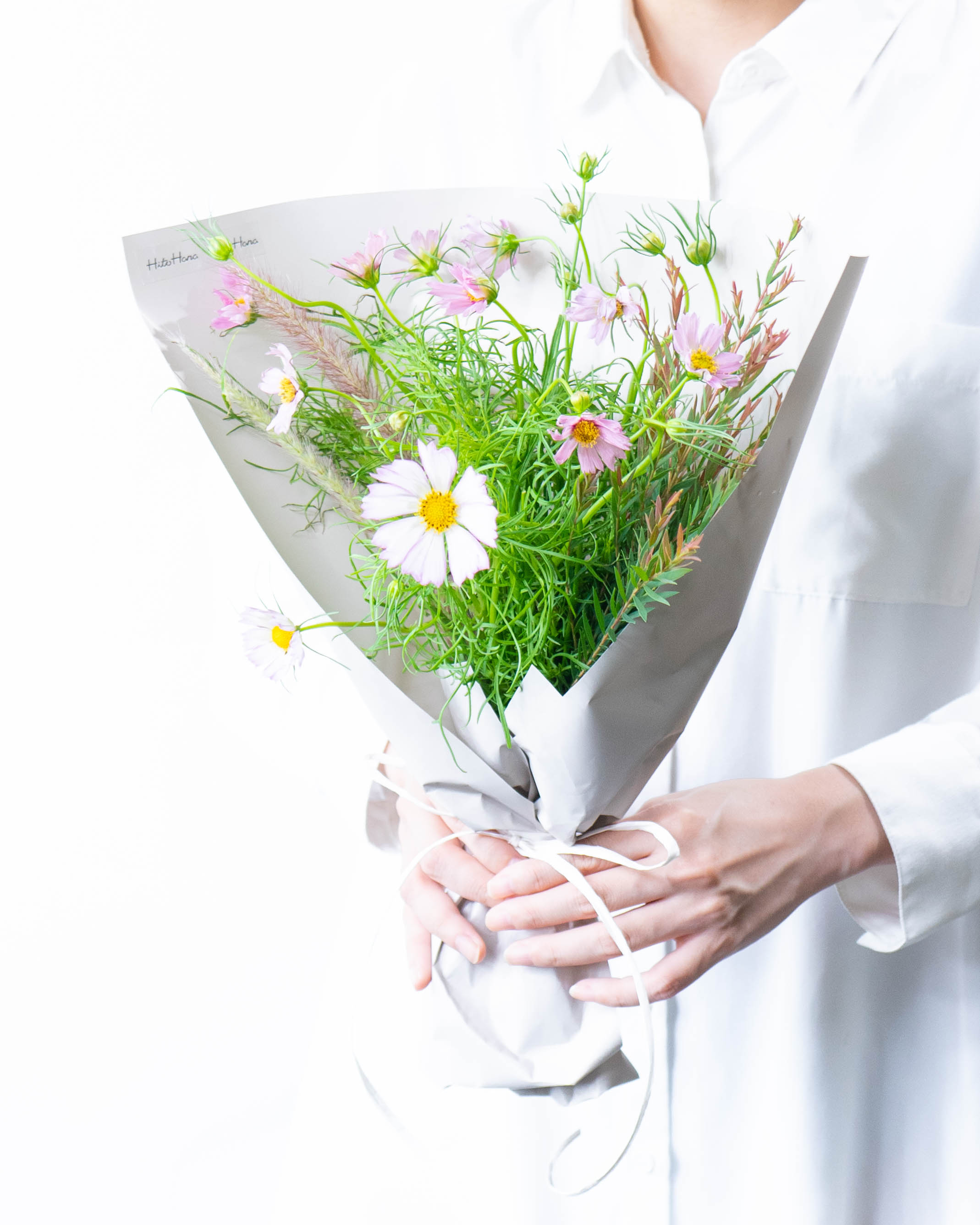 産地直送 コスモス オレンジキャンパス 草花ミックス 花束／福岡