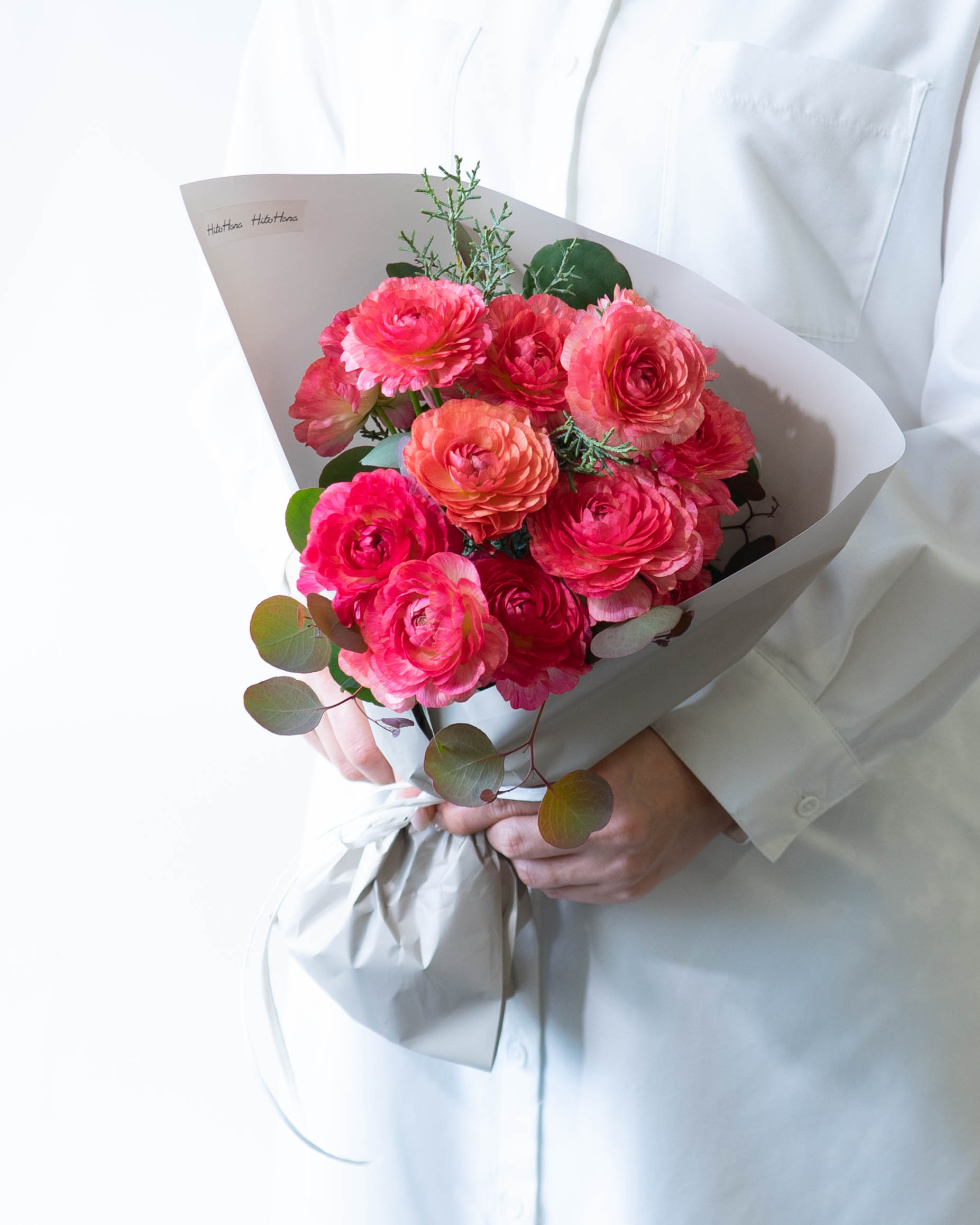 産地直送 ラナンキュラス 花束 ピンク M／福岡 コスモファーム