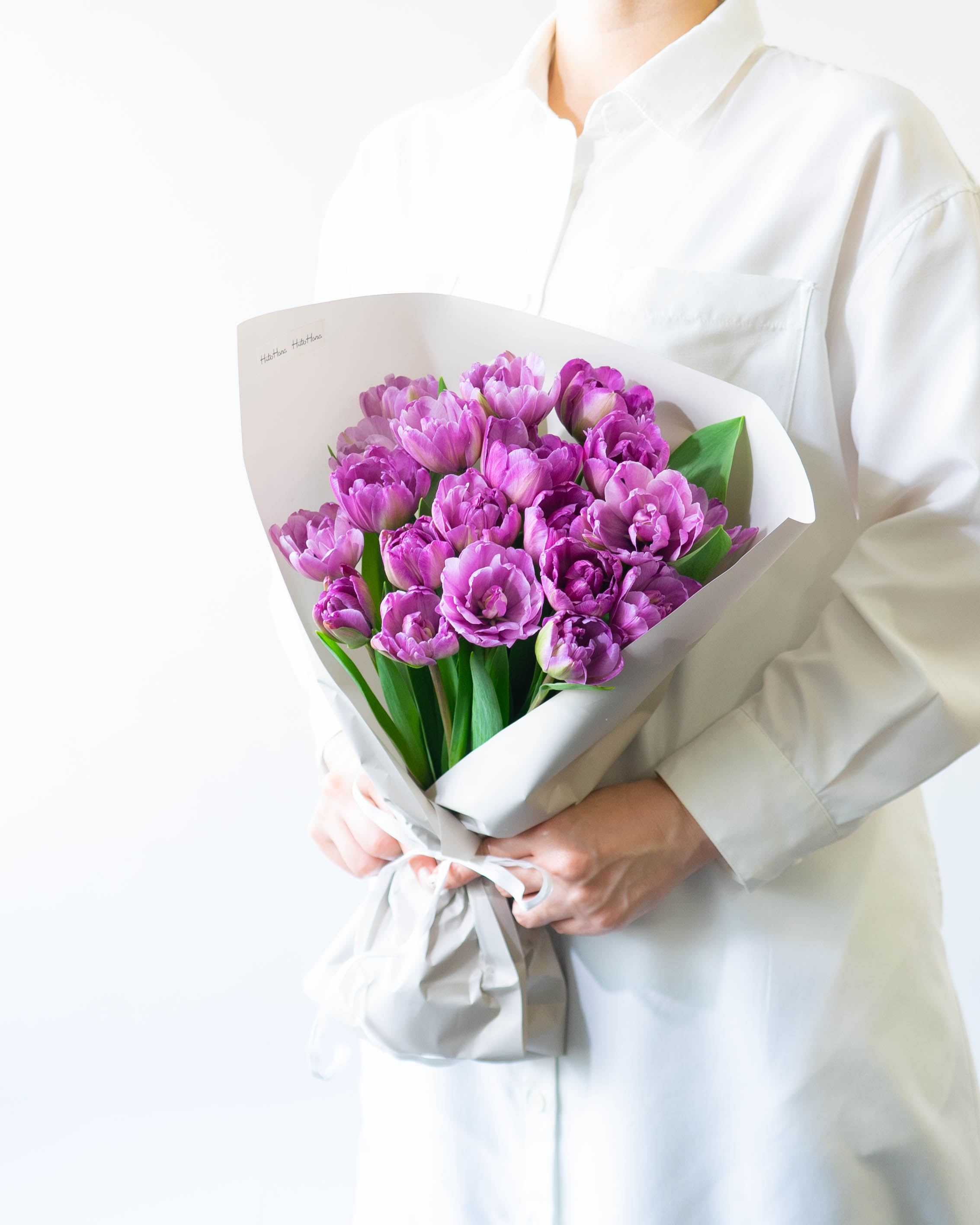 産地直送 チューリップ花束 ブルーダイヤモンド（20本入り