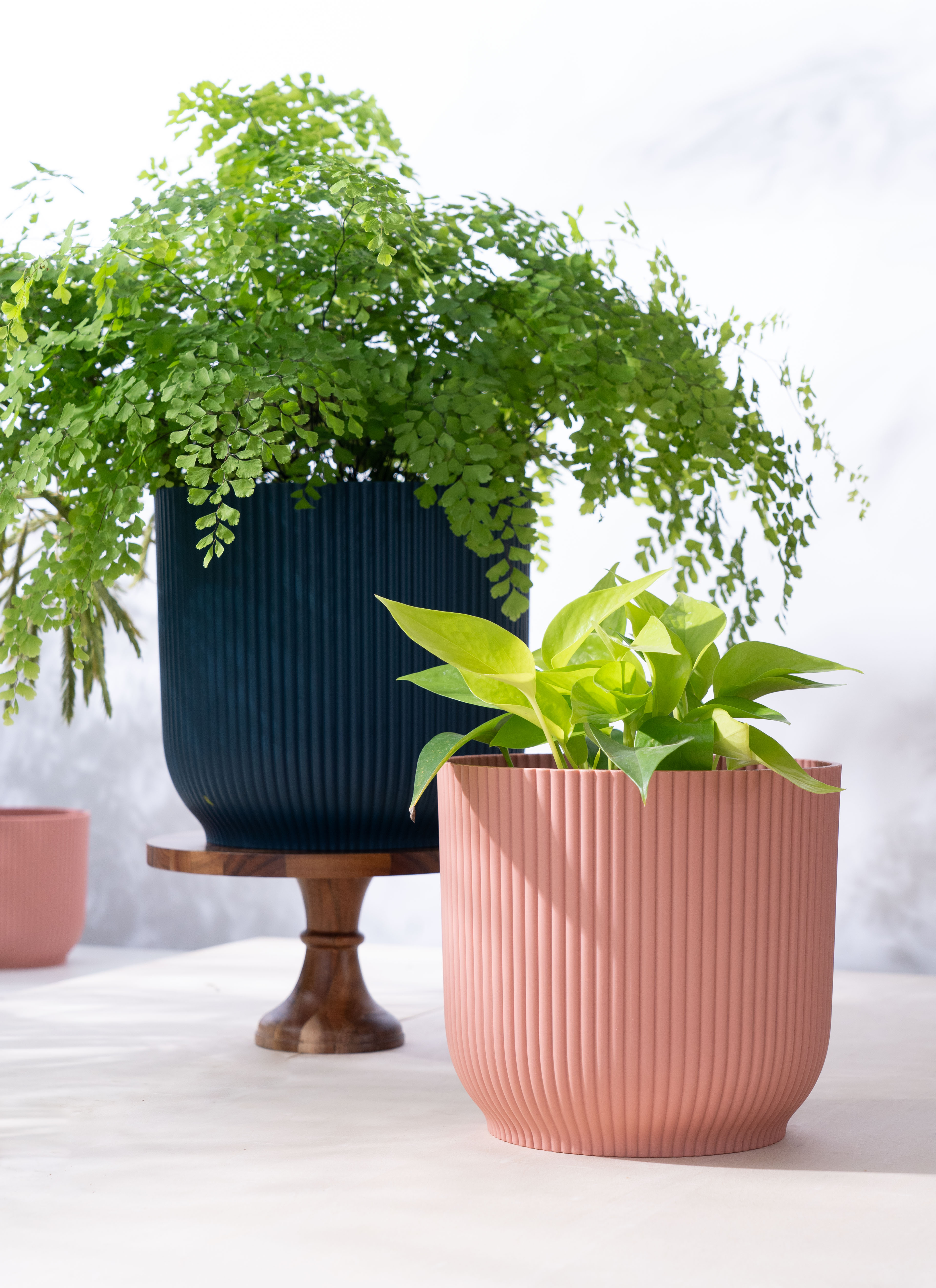 鉢カバー Vibes Fold Pot (バイブスポット) 25cm 6号鉢用 ピンク