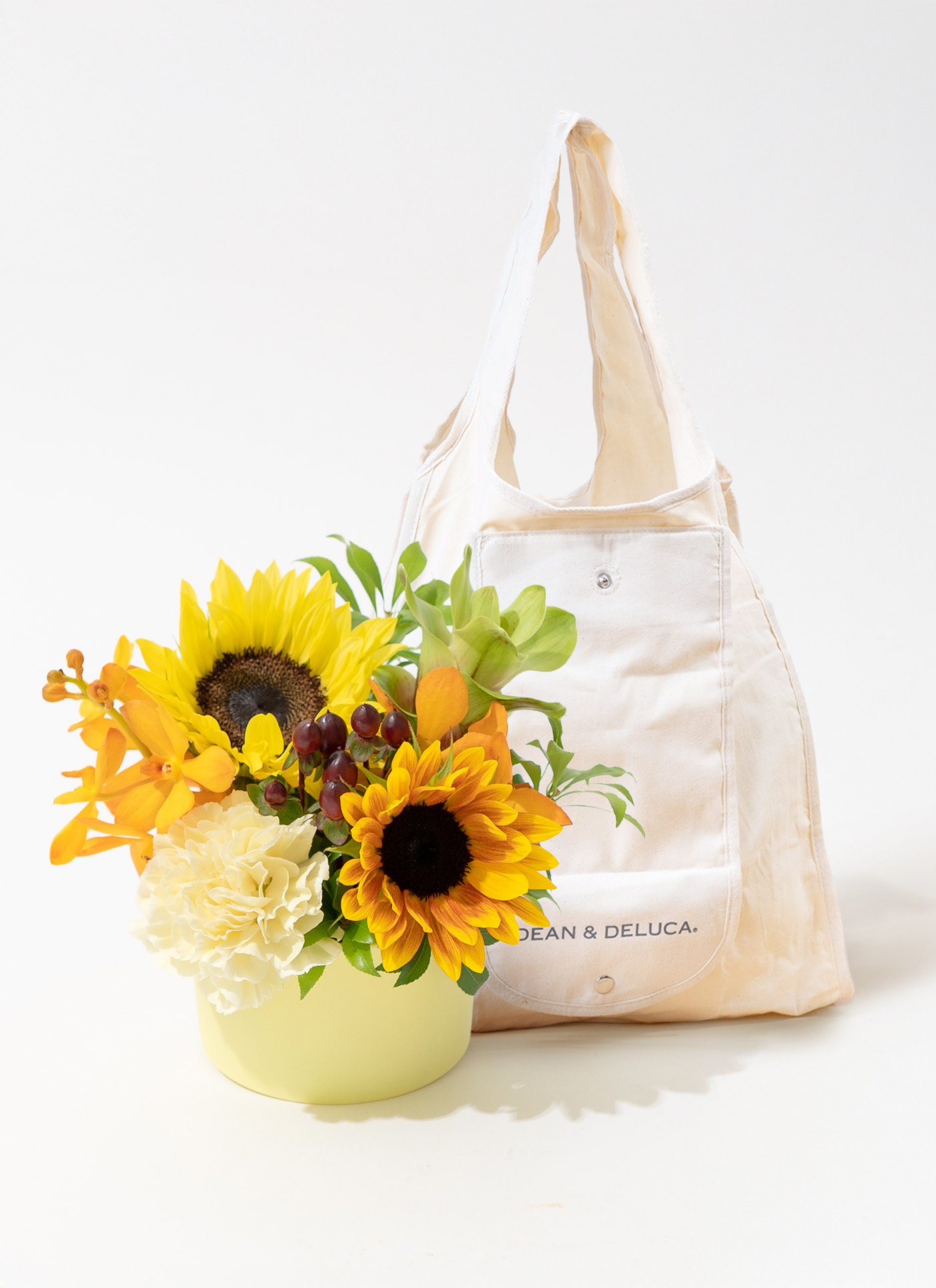 DEAN & DELUCA ショッピングバッグ ナチュラルと夏の