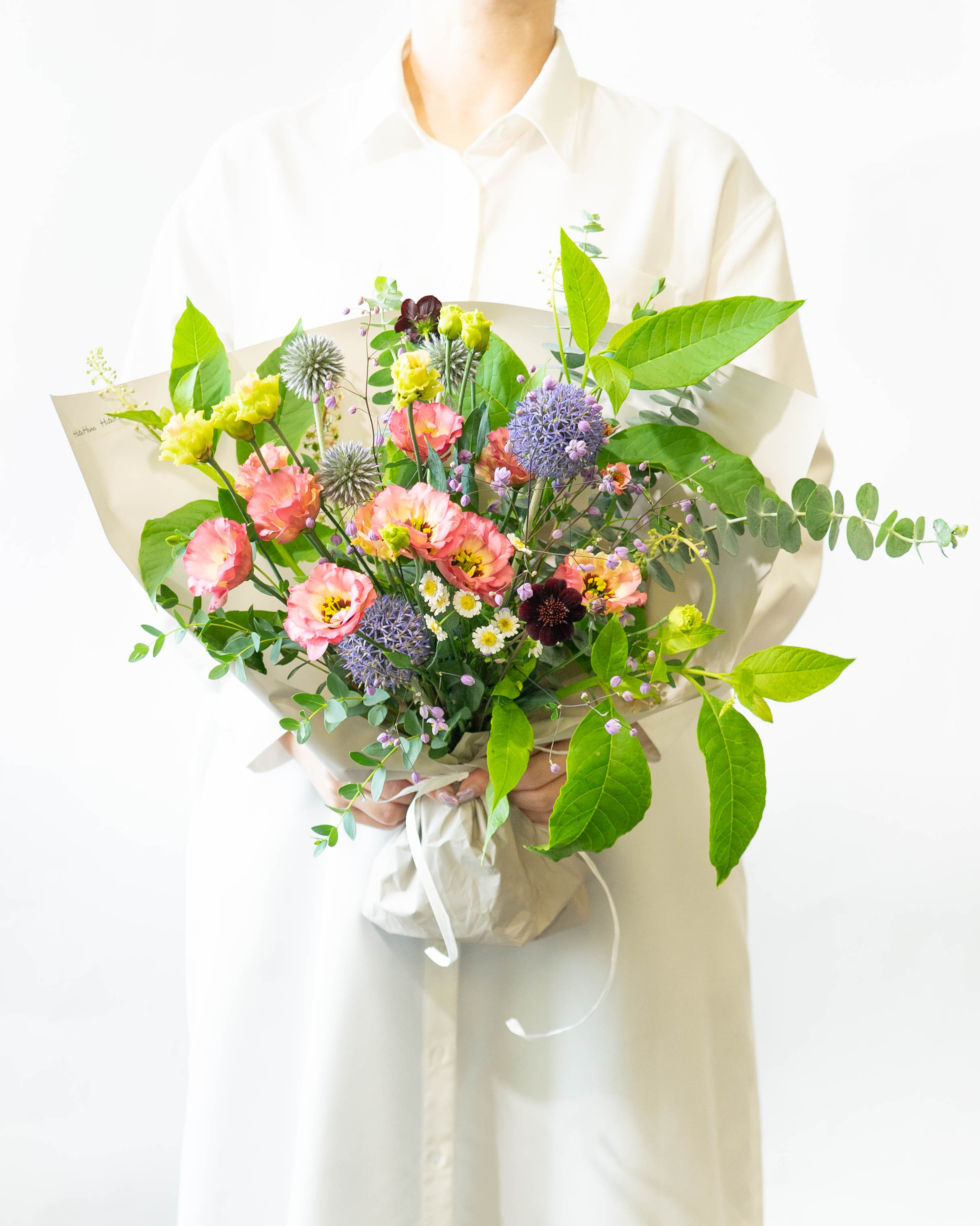 産地直送 トルコキキョウ 小輪・草花 おまかせミックス 花束 Mサイズ