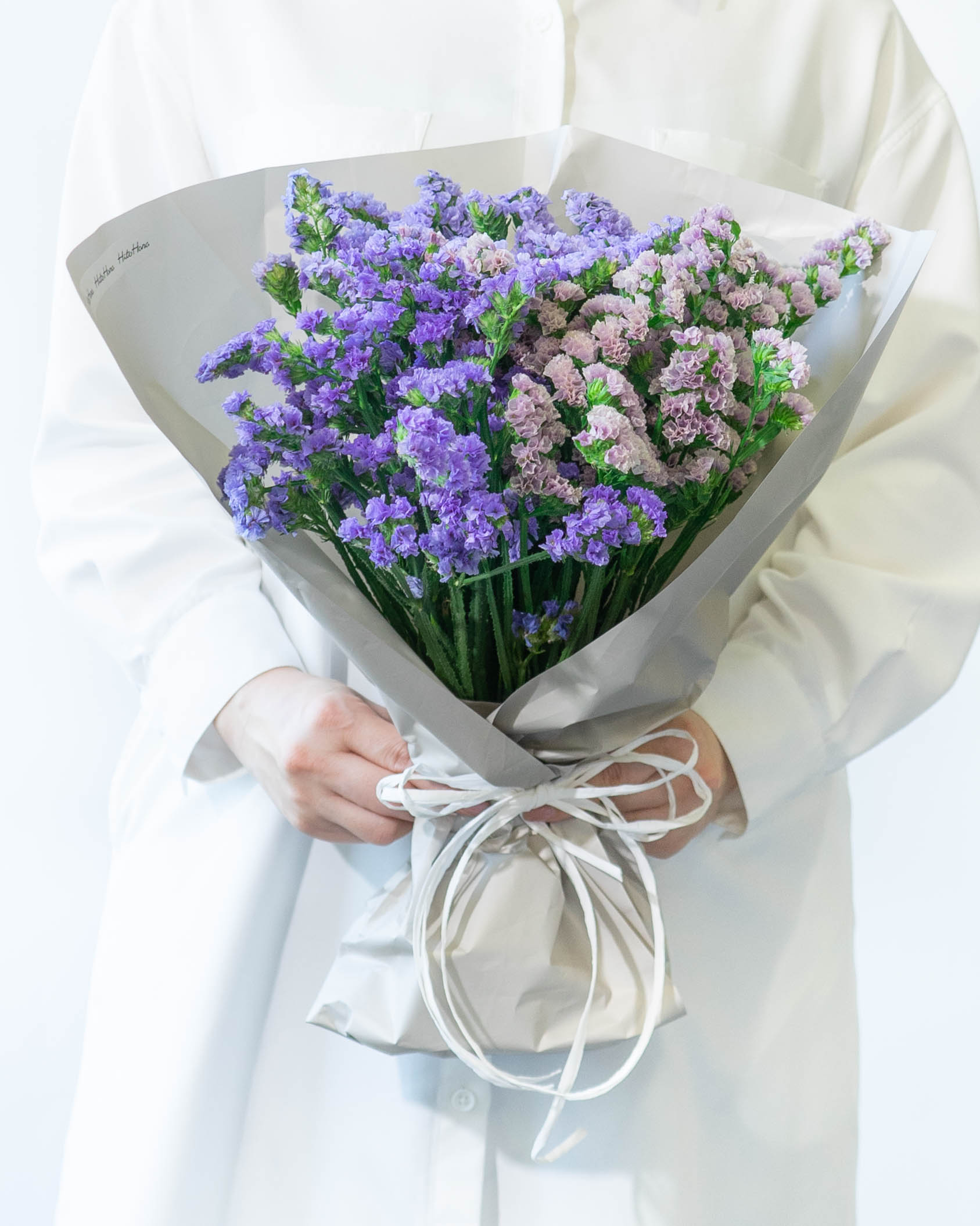 産地直送 スターチス 花束 ブルーパープル ミックス／北海道 るもい