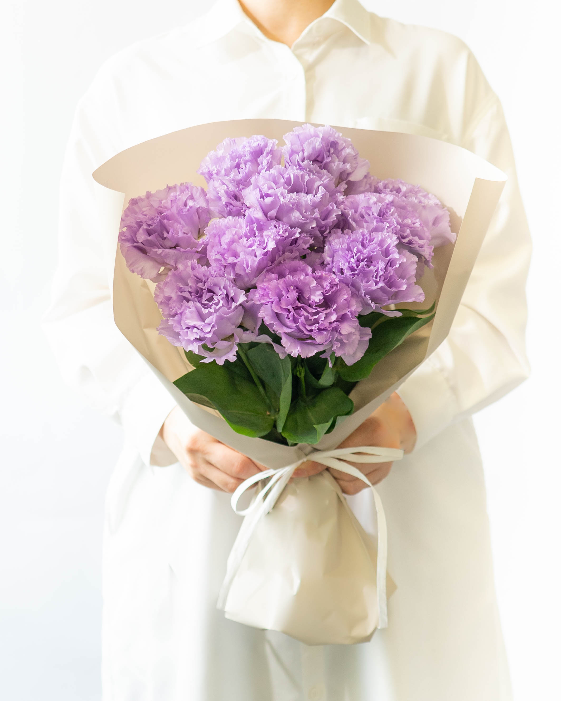 産地直送 るもい花き生産組合 トルコキキョウ 花束 | HitoHana（ひとはな）