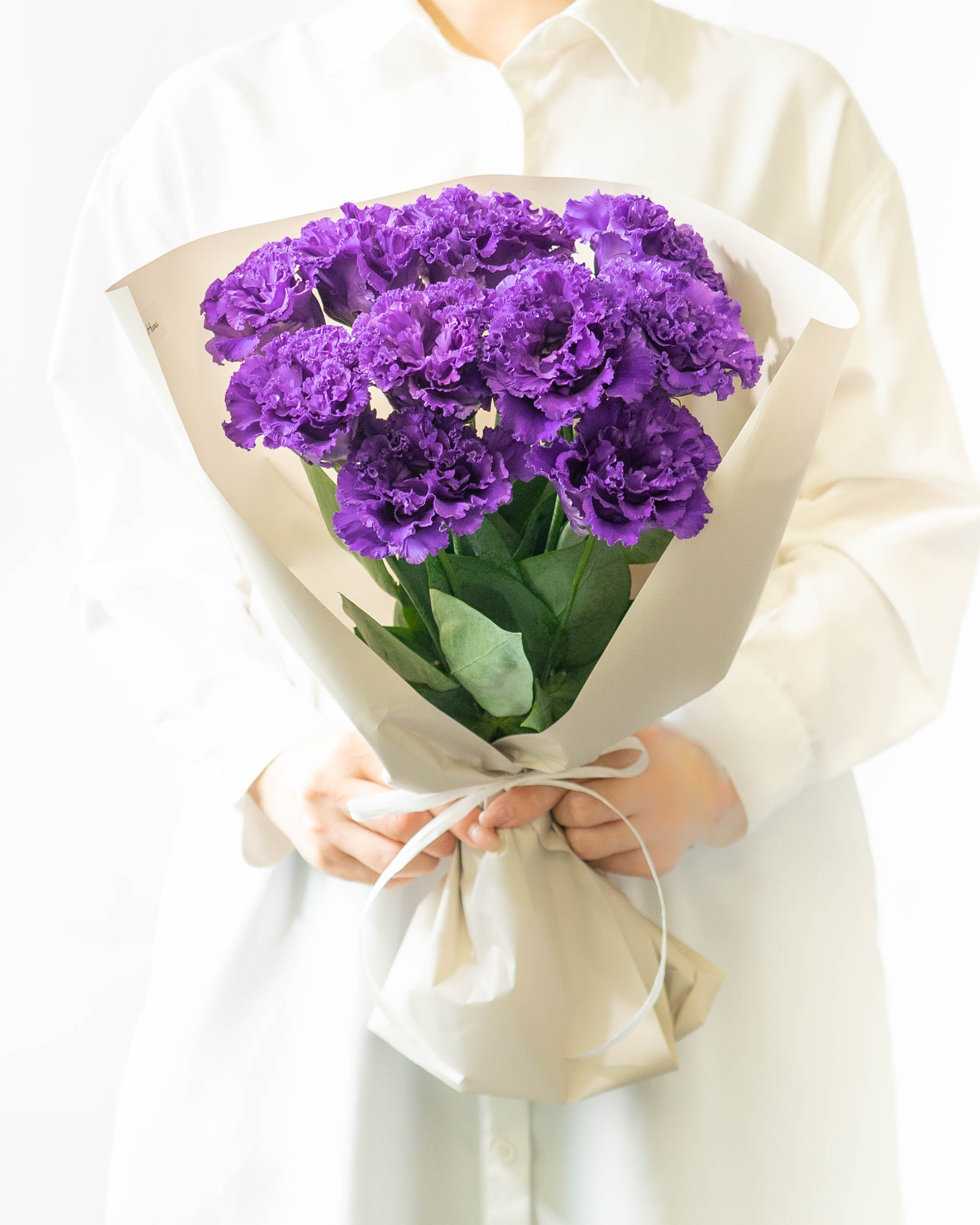 産地直送 るもい花き生産組合 トルコキキョウ 花束 | HitoHana（ひとはな）