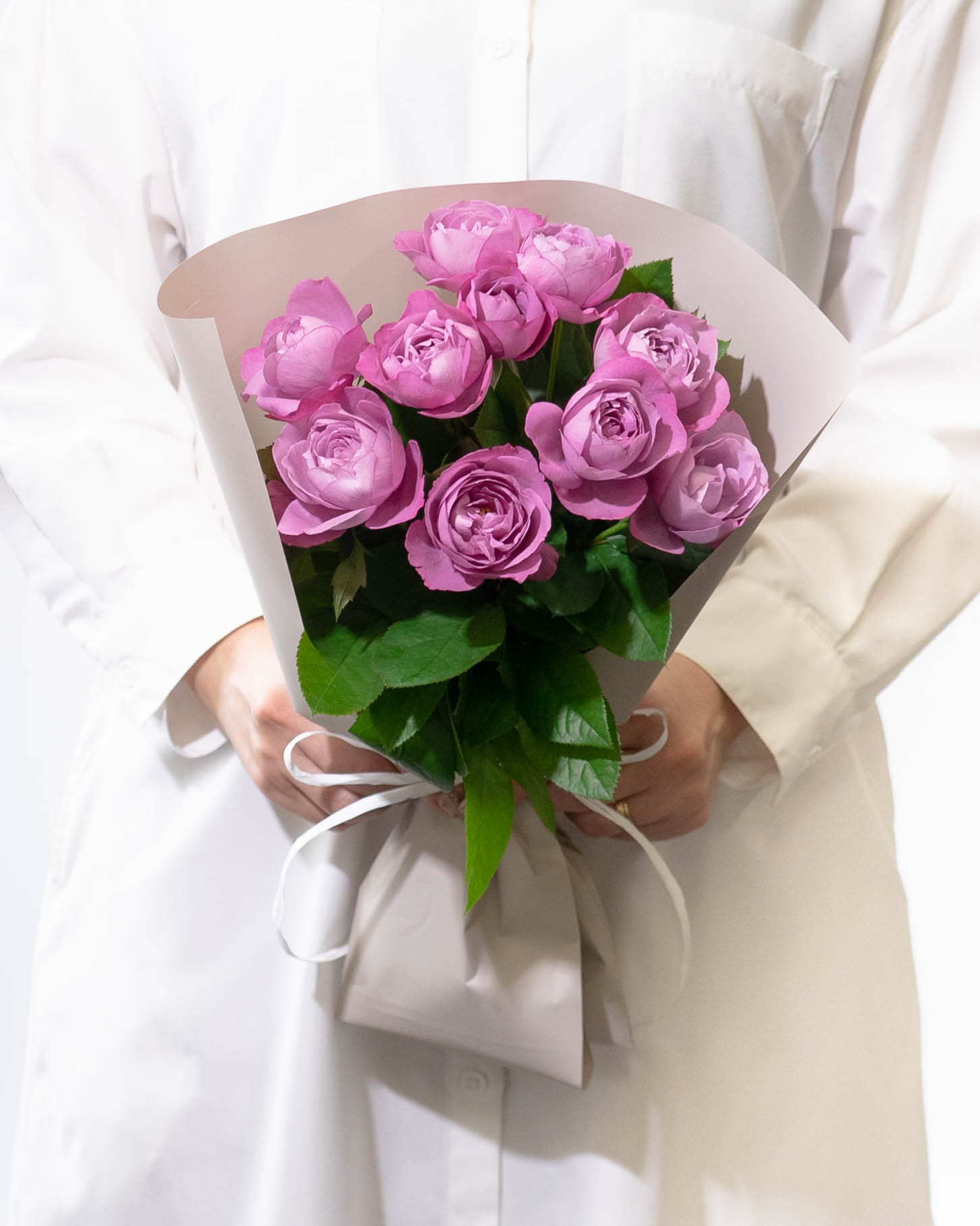 産地直送 香るバラ花束 ブルーパフューム Sサイズ／静岡 増田バラ園