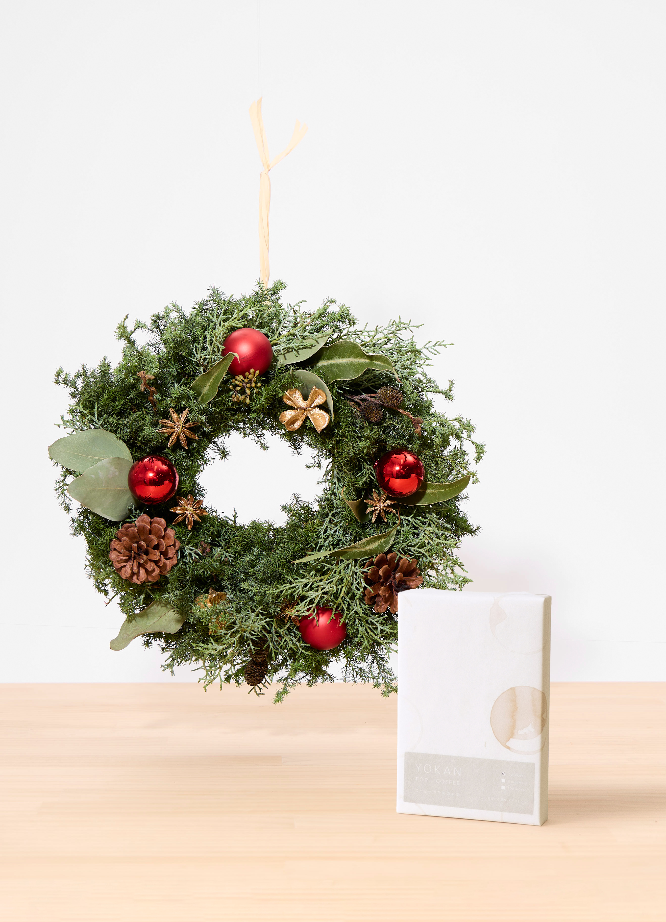 クリスマスリース　フレッシュリース　グリーンリース　おしゃれ　癒し　no.4 クリスマスリース フレッシュリース グリーンリース おしゃれ 癒し no.4