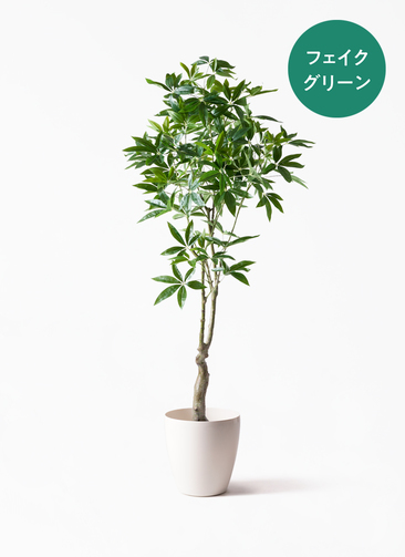 観葉植物【フェイクグリーン】パキラ 180cm ラスターポット 付き