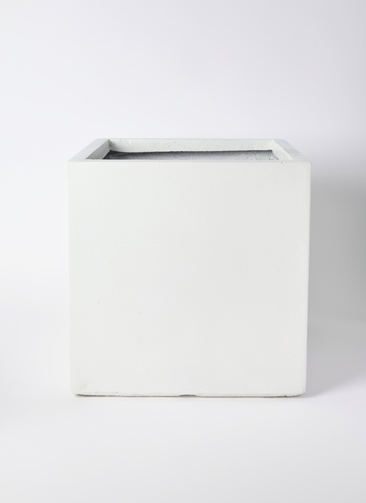 鉢カバー ベータ キューブプランター 10号鉢用 ホワイト #KONTON FM