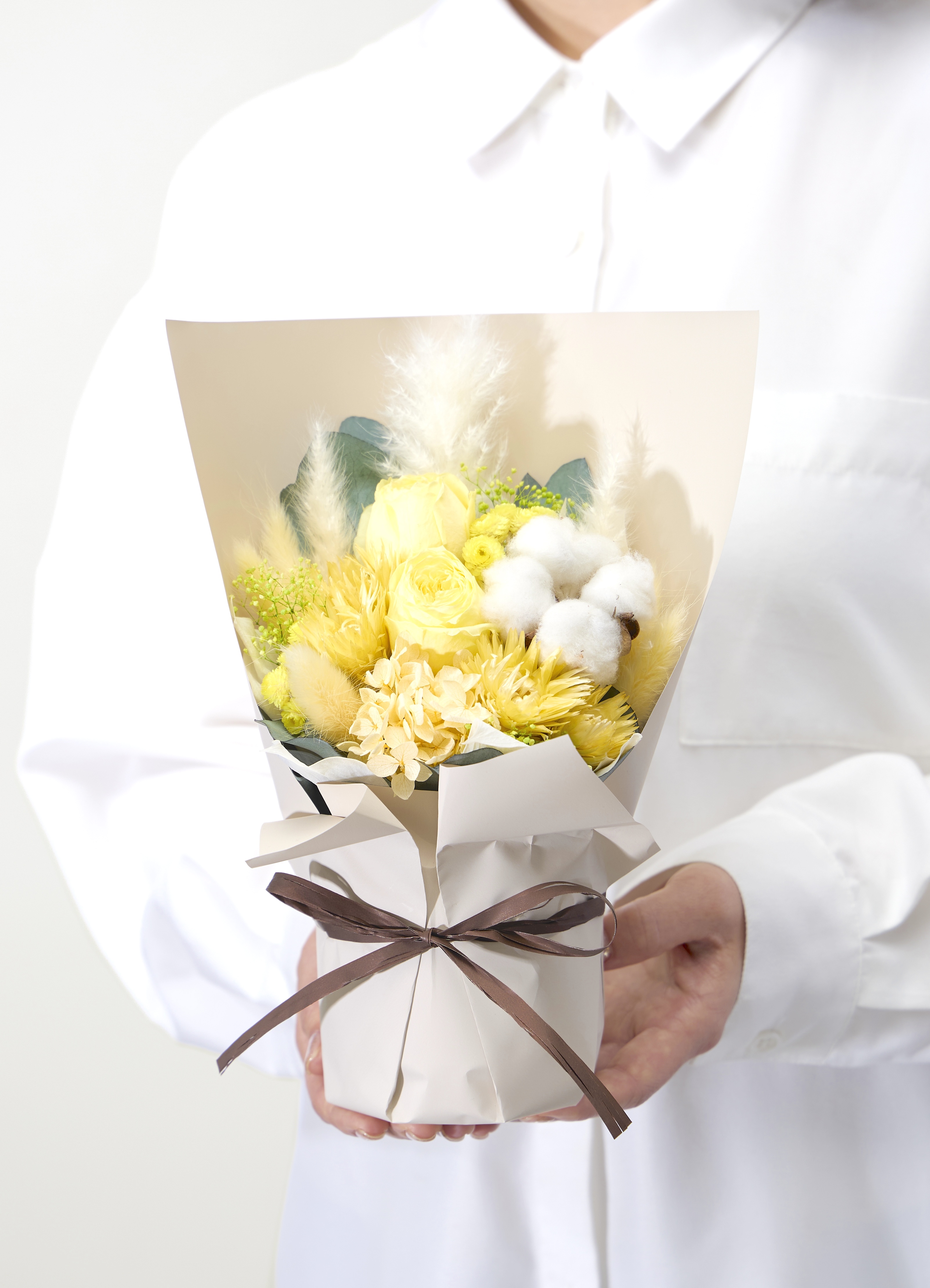 プリザーブドフラワー アレンジメント イエロー | プリザーブド