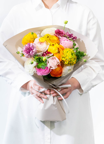 産地直送 ラナンキュラス 花束 おまかせミックス （20本入り）／宮城