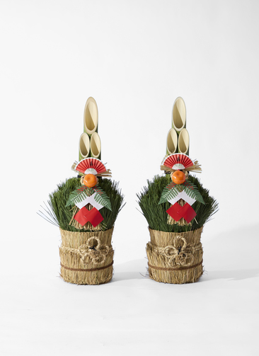 ともさん　門松★早期予約品★①85cm お正月用 門松 75cm（天然松・左右一対セット） | 観葉植物なら