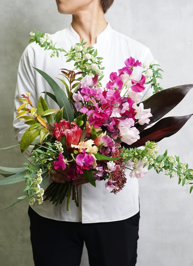 アーティフィシャルフラワー花束 スイートミックスピンク 東京堂 MAGIQ スイートミックスブーケ ピンク 造花 アートフラワー