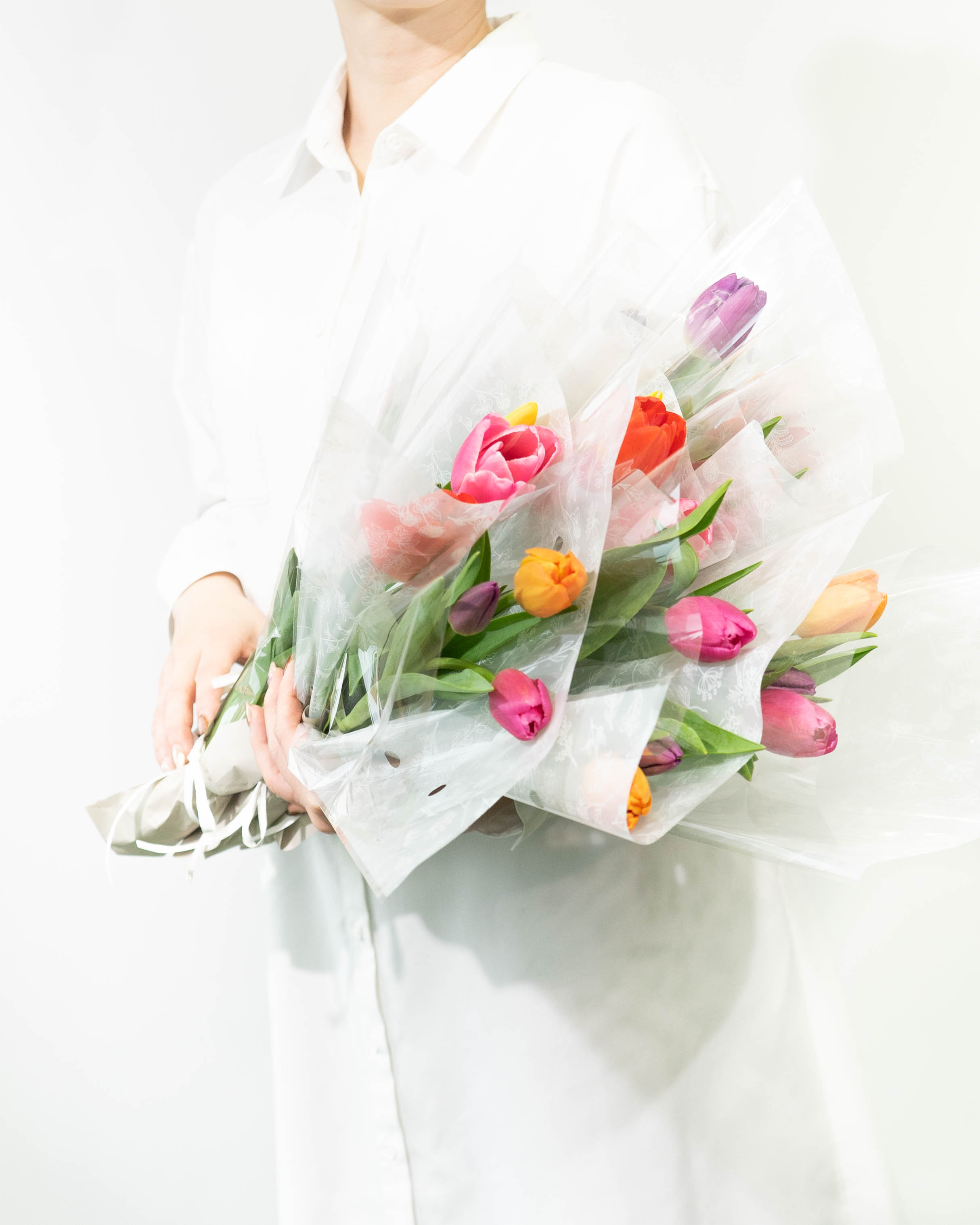 産地直送 チューリップ 3本 花束 ミックス（10束入り）／富山 富山県
