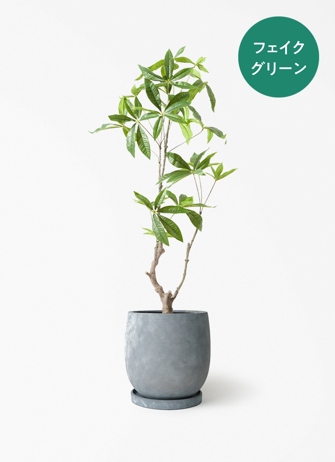 フェイクグリーン　パキラ　110cm 観葉植物【フェイクグリーン】パキラ 90cm ラスターポット 付き | 観葉