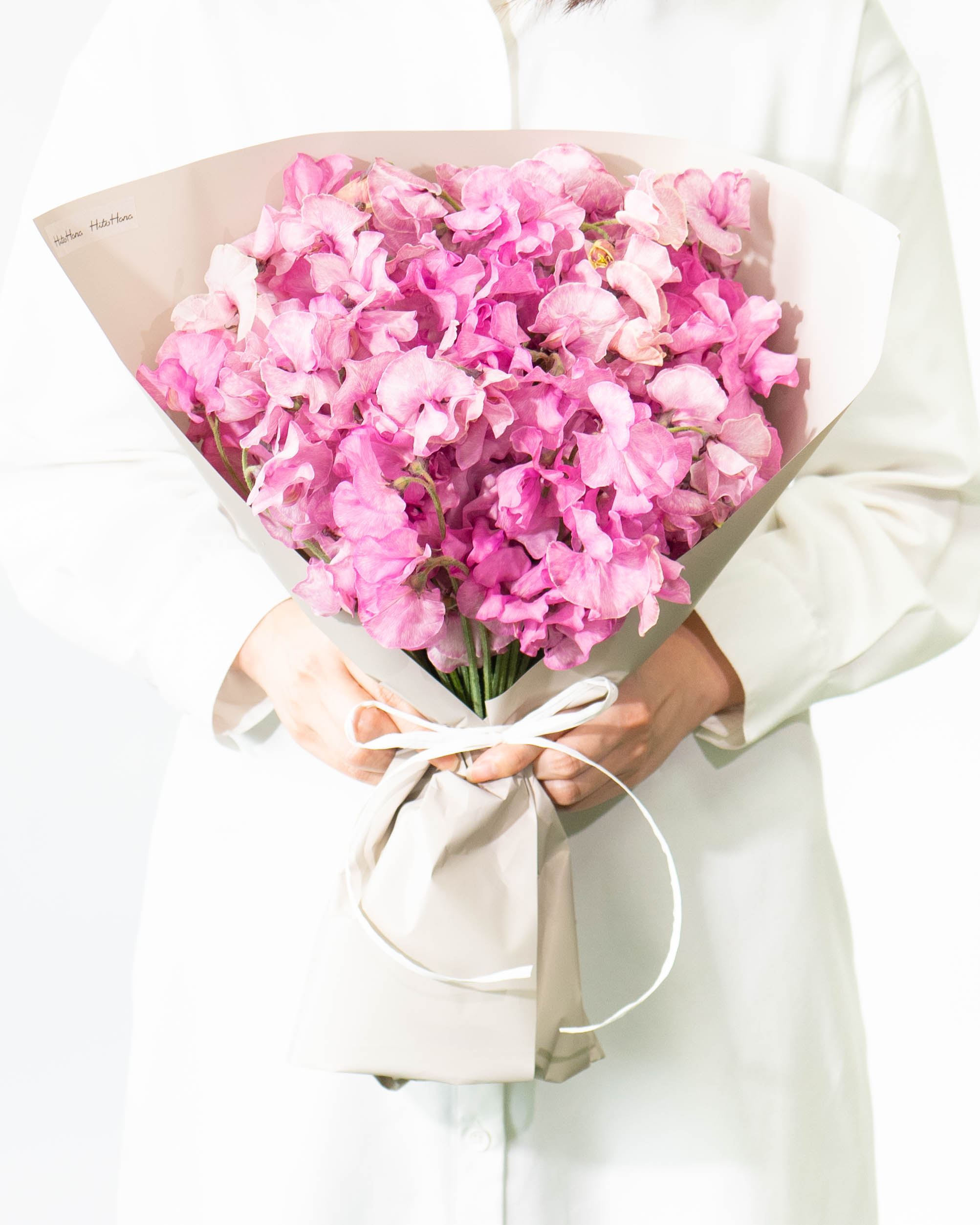 スイートピーの花束 | フラワーギフトならHitoHana（ひとはな）