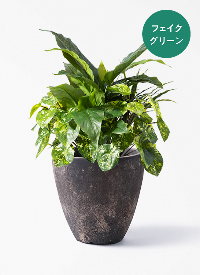 ゆうな専用植物 観葉植物 【フェイクグリーン】 ドラセナ 寄せ植え 45cm ラスター