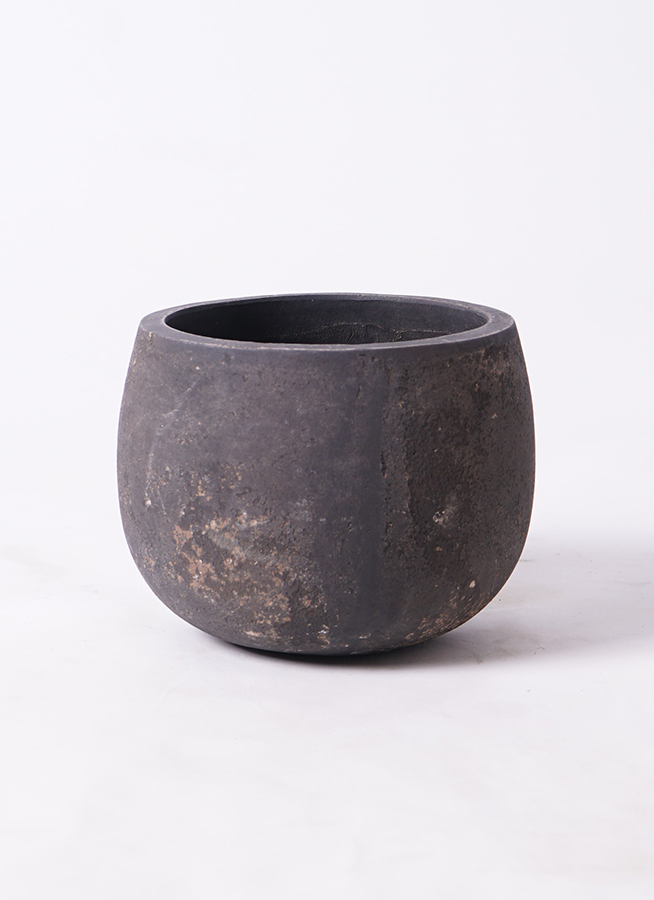 鉢カバー フリットバルーンアンティークブラック 5号鉢用 #GREENPOT EB