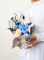 商品NO.39/青が好きな方へ♪そのまま飾れるプリザーブドフラワーアレンジメント preserved-flower-arrangement-