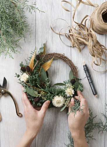 ◇初夏のリース◇ハーフリース◇プレゼント coppecraft_coquelicot