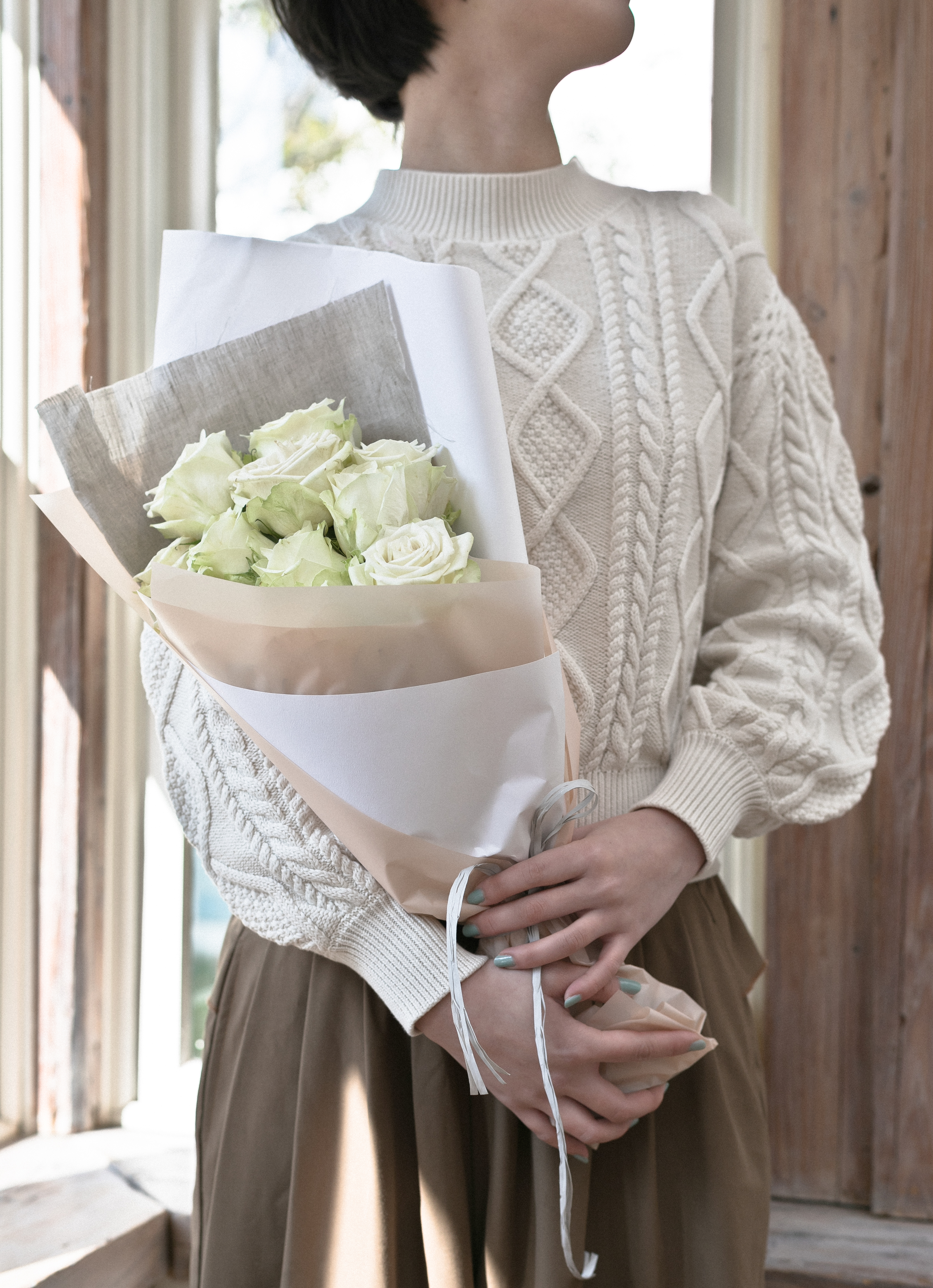 産地直送 バラ アバランチェミックス 12本束／滋賀 國枝バラ園からお