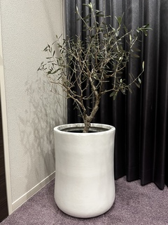 鉢カバー バスク ミドル 8号鉢用 ホワイト #GREENPOT GA-0537WH | 鉢