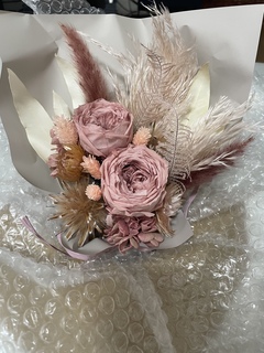 プリザーブドフラワーアレンジメント　花束　ピンク　美品 プリザーブドアレンジメント「プティットフルール・ローズ」 | 花