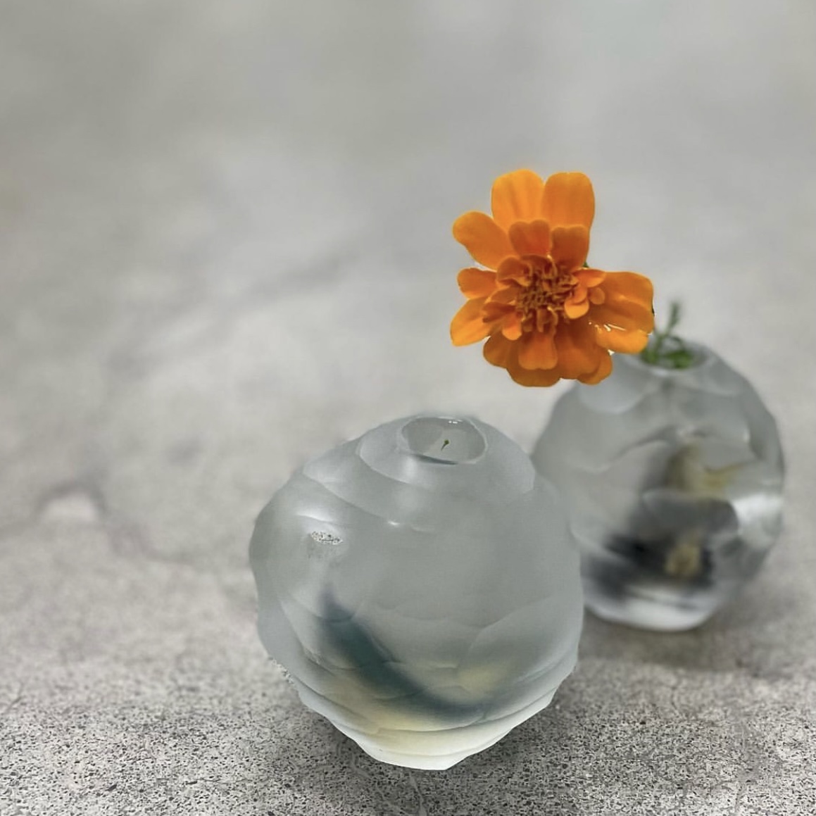 ●新品●作家物 ガラスのボール３点●尾藤硝子工房 小野真琴作●径11＆14＆15 ○新品○作家物 ガラスのボール3点○尾藤硝子工房 小野真琴