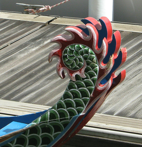 Dragon boat at rest