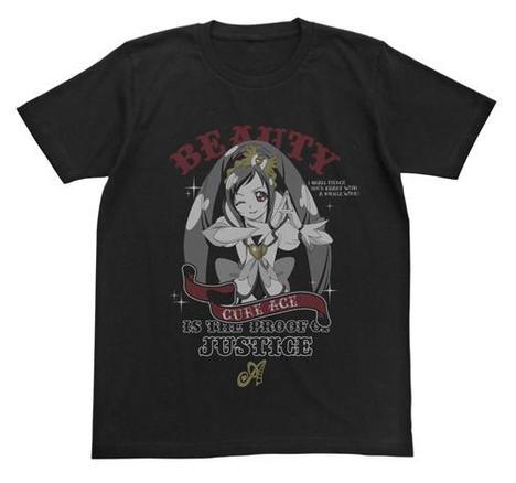ドキドキ！プリキュア キュアエース Tシャツ ブラック Lサイズ｜ホビー 