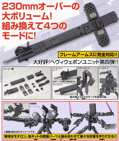 コトブキヤ M.S.G ヘヴィウェポンユニット まとめ売り。