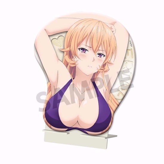 未開封/箱傷み】 食戟のソーマ 薙切えりな 制服Ver. 立体マウスパッド 