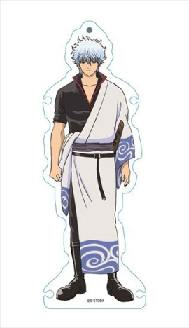 ①銀魂　コードホルダー　坂田銀時 銀魂 コードキーホルダー 坂田銀時