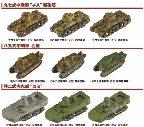 ワールドタンクミュージアムキット Vol.3 第二次世界大戦 日本軍戦車 ワールドタンクミュージアムキット Vol.3 第二次世界大戦 日本軍戦車