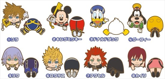 楽天 キングダムハーツ 8個入り1BOX｜ホビー のっかりラバークリップ キャラクターグッズ