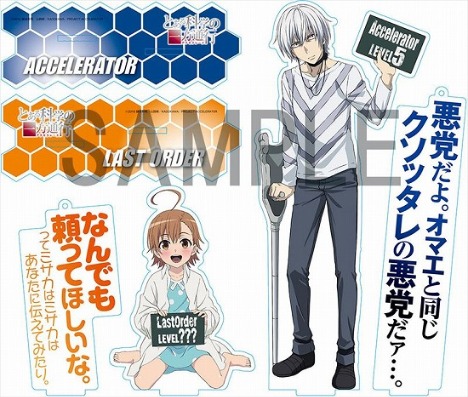 とある魔術の禁書目録 一方通行 ラストオーダー 自治体 アクリルスタンド とある科学の一方通行アクリルスタンドアクセラレータラストオーダー